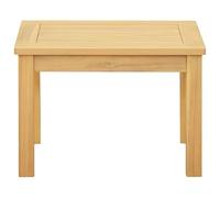 SYDE Tavolino da caffè in acacia chiara, 50 x 35 x 36 cm | Legno massiccio resistente, uso interno ed esterno, stile rustico, facile da pulire
