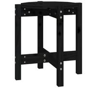 SYDE Tavolino da salotto in legno massello di pino nero, 42,5 x 45 cm | Superficie per bevande, struttura robusta, stile rustico, istruzioni di montaggio incluse (lingua italiana non garantita)