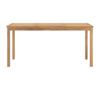 SYDE Tavolo da pranzo da giardino in teak, 160 x 80 x 77 cm | Legno massiccio resistente alle intemperie, finitura ad acqua, ideale per cucina, patio o terrazza