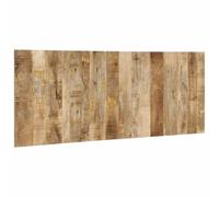 SYDE Testiera per letto, 200 cm, in legno massello di mango | Montaggio a parete, stile industriale, supporto per la schiena, adatto per camere da letto piccole