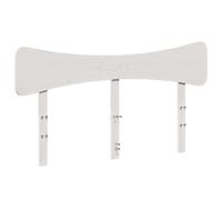 SYDE Testiera per letto in legno massello di pino bianco, 150 cm | Design elegante, gambe robuste, supporto per leggere o guardare la TV, struttura e materasso non inclusi