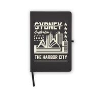 Sydney City Travel Australia - Quaderno con pagine bianche, copertina in similpelle, agenda, diario, quaderno di lavoro