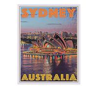 Sydney Opera House arte da parete vivace decorazione australiana moderna