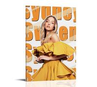 Sydney Sweeney Le opere d'arte per pittura a olio sono durevoli, impermeabili e facili da pulire in stanze, salotti, camere da letto, cucine e facili da montare.Stile cornice 60 x 90 cm
