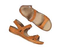 SYDUZAX Sandali Ortopedici Larghi Donna Scarpe Aperte Ortopediche per Fascite Plantare Scarpe Spiaggia Estive Antiscivolo Donna Sandali in Similpelle con Supporto per Arco Plantare