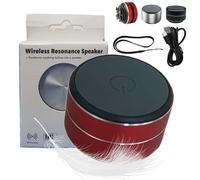 Syeefula Buzzgo Altoparlante, Buzzgo Echo portatile senza fili, tecnologia nera, altoparlante Bluetooth a conduzione ossea, mini lettore musicale per casa, all'aperto, viaggi (rosso)
