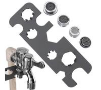 Syengery Chiave Per Aeratore Rubinetto Lavello 9 In 1 - Chiave per Frangigetto Rubinetto Cucina Acciaio Inossidabile,Per Idraulici Custodi Responsabili Strutture Proprietari Lavabo Doccia
