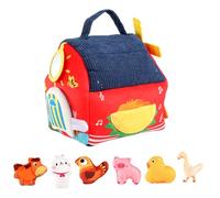 Syengery Giocattoli Di Peluche Della Fattoria | Set Di Gioco Educativo Sviluppativo Interattivo | Giocattolo Sonaglio Specchio Fattoria Morbido | Per Ragazzi Ragazze Bambini Famiglia