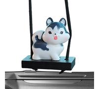 Syengery Pendente Per Automobile,Decorazione A Forma Di Cane,Ornamento Charm | Per Donne Uomini Ragazze Adolescenti Interno Autovettura Veicolo Camion Automobilistico Specchietto Retrovisore