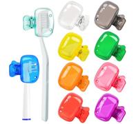 SYEYCW 10 Pezzi Copri Testina per Spazzolino, Clip Protettiva, Coprispazzolino da Denti in Plastica, Compatibile Con Manuale ed Elettrico, per Casa, Viaggio