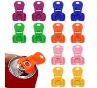 SYEYCW 12 Pezzi Apriscatole per Bevande, Plastica Manuale Facile Apri Lattine, Colorata Facile Apriscatole Coperchio e Protezione per Bibite, Can Opener Lattine per Bevande, per Soda, Birra, Cola