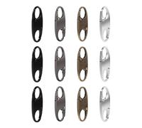 SYEYCW 12 Pezzi Lucchetti Con Chiusura Lampo Antifurto, Clip di Blocco Antifurto Staccabili Con Moschettone, per Lucchetto a Zaino, Valigia, Borse, Versatile Zaino per Zaini, Accessori, 4 Colori