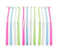 SYEYCW 12 Pezzi Monociuffo, Spazzolino per Apparecchi Ortodontici, Spazzolino di Saggezza, Conico per Bretelle Ortodontiche Gap Pulizia Profonda