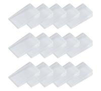 SYEYCW 12 Pezzi Spessori in Plastica, Cuneo di Livellamento per Mobili da 10mm, Blocchi Regolabili Cunei per Fermaporta, Pavimenti Irregolari, Tappi, Livellamento e Fissaggio di Mobili Traballanti