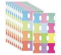 SYEYCW 120 Pezzi Segnapagina Adesivi, Schede Adesive Scrivibili, Schede Indice Colorati, Schede Adesive Mensili Adesivi Pianificatore, Schede di Marcatori di Pagina, per Studio, Ufficio, 12 Colori