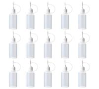 SYEYCW 15 Pezzi Applicatore di Colla, 10ml Bottiglie Plastica di Precisione, Squeezer Bottle, Bottigliette, Flacone Contagocce con Punta Ago, Applicatore Punta Ago, per Applicazioni Precise