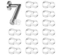 SYEYCW 15 Pezzi Fermaporte per Maniglie, Flessibile Trasparente Proteggi Maniglia Porta in PVC, Universale Ferma Porta da Maniglia con Facili da Installare, Previene Danni a Mobili e Pareti