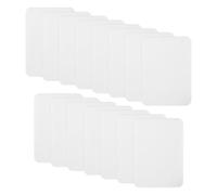 SYEYCW 15 Pezzi Tessuto Termoadesivi Toppe, 100% Cotone Toppe Termoadesive, 7.5cm x 10.5cm Toppa di Riparazione, Bianco Abbigliamento Termoadesive, per Pantaloni, Vestiti, Camicie, Piumini