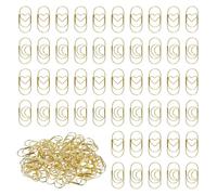 SYEYCW 150 Pezzi Graffetta in Metallo, Oro Graffette Ufficio Segnalibri per Libro, Fermagli per Segnalibri a Forma di Cuore e di Luna, Graffette Paper Clips per Memo, Carta, Biglietti, Poster, Foto