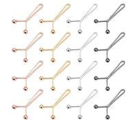SYEYCW 16 Pezzi Stringi Pantaloni Vita, Bottoni per Stringere Jeans, Bottone Rimovibile, Stringere Pantaloni in Vita, Bottoni a Forma di Y, Stringi Pantaloni per Gonne Jeans e Abbigliamento Casual, 4