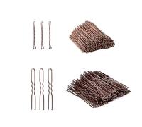 SYEYCW 160 Pezzi Forcine per Capelli, 5cm Bobby Pins, 6cm U Fermagli per Capelli, Forcine Ondulate Fermagli In Metallo, Ideali per Tutti i Tipi di Capelli, Acconciature da Donna, Marrone