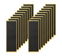 SYEYCW 18 Pezzi Nastro Adesivo Antiscivolo per Fingerboard, 110 x 38mm Nastro Antiscivolo in Schiuma, Nero Mini Adesivi Skateboard, Finger Skateboard Accessori, per Pratica e Competizioni