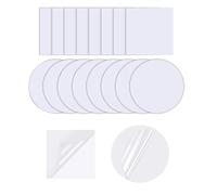 SYEYCW 18 Pezzi Toppa di Riparazione Resistenti all'Acqua, Kit di Riparazione per Piscine Gonfiabili, Autoadesive, Impermeabili, per Tende, Giocattoli Gonfiabili, Divani, Anello da Nuoto