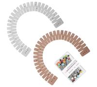 SYEYCW 2 Pezzi Orlo per Cucire in Silicone con Chiodini, Righello in Silicone Termoresistente per Cucito Professionale, per Tessuti, Imbottiture, Trapunte, Pantaloni, Artigianato e Misurazione