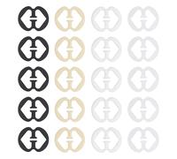 SYEYCW 20 Pezzi Ganci per Reggiseno, Clip per Reggiseno Antiscivolo, Supporti per Spalline per Reggiseno, Accessorio per Reggiseno, Utilizzato per Fissare la Spallina del Reggiseno, 4 Colori