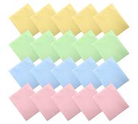 SYEYCW 20 Pezzi Panno Pulizia Occhiali, Microfibra Panni Pulizia, Riutilizzabile Panno Pulisci Occhiali Salviette, per Pulire Lenti, Occhiali, Schermi, Telefoni, Tablet, Obiettivo Della Fotocamera