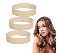 SYEYCW 3 Pezzi Fascia per Parrucca, Fascia Elastica Antiscivolo, Fascia per Parrucca Regolabile, Fascia per Capelli in Silicone Trasparente, per Donna Uomo Accessori Fissa Parrucca in Posizione