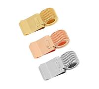 SYEYCW 3 Pezzi Portapenne in Metallo, Portatile Molla Organizer, Clip per Portapenne con Molla Regolabile, Clip a Matita per Penna Metallo, per Taccuino, Appunti, Oro, Argento, Oro Rosa