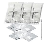 SYEYCW 300 Pezzi Cartine per Rimozione Semipermanente, Remover Foil e 1 Pezzo Spingi Cuticole Professionale, Fogli di Alluminio con Salvietta per Rimuovere lo Smalto, per Rimozione Delicata