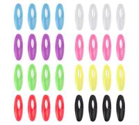 SYEYCW 32 Pezzi di Spille Hijab Ovali, Spille per Sciarpe in Plastica, Spille per Vestiti per Bambini, per Bloccare in Modo Sicuro Vestiti per Bambini, Sciarpe, Cucito, Scialli, Decorazioni, 8 Colori