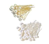 SYEYCW 36 Pezzi Capelli con Perlé a Forma di U, Accessori Capelli Sposa Forcine per Capelli di Perla, per la Decorazione di Nozze, Sposa, Damigelle, Anniversari, Ballo di Fine Anno, Festa, 2 Colori