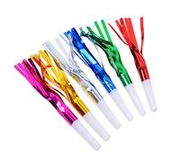 SYEYCW 36 Pezzi Creatori di Suoni Colorati, Soffiatori per Feste per Adulti e Bambini, Fischietti per Feste Frange Glitterate Creatore di Rumori, per Feste di Laurea, Feste di Compleanno