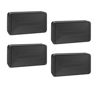 SYEYCW 4 Pezzi Nero Regolatore Cintura di Sicurezza Auto, Universali Blocca Cinture Sicurezza Auto Regolabile, Fibbie di Regolazione Della Cintura di Sicurezza Dell'Auto, per Bambini e Adulti