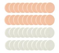 SYEYCW 40 Pezzi Spugnetta Trucco, Rotonde Spugne Cosmetiche In Lattice, Morbida e Flessibile, Umido e Secco Trucco Spugna per il Fondamento Flawless Cosmetico, Tutti i Tipi Sensibili e Della Pelle