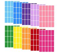 SYEYCW 400 Pezzi Etichette Adesive Colorate, 40 mm × 19 mm Etichette Codifica a Colori Rettangolari, Etichette Adesive Rettangolari Multicolore, per Nome & File Etichette, Casa Ufficio, 10 Colori