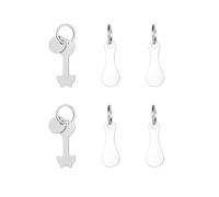 SYEYCW 6 Pezzi Gettone per Carrello della Spesa, Universale, Gettone Carrello Spesa Chiave in Acciaio Inossidabile Chip, Supermercato Porta Portachiavi Metallo Cambia Monete Sblocca