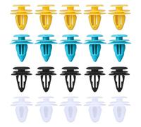 SYEYCW 60 Pezzi Clips Plastica per Auto, Fermagli per Fissaggio Automatico, Quattro Dimensioni da 8 mm a 10 mm, per Bagagliaio, Porta Interna, Pannello, Adatti Alla Maggior Parte dei Veicoli