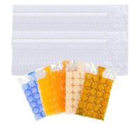 SYEYCW 60 Pezzi Sacchetti per Cubetti Ghiaccio, 1440 Cubetti di Ghiaccio, per Congelare, Autosigillanti, Plastica, per Whisky, Succhi di Frutta, Bevande, Cocktail