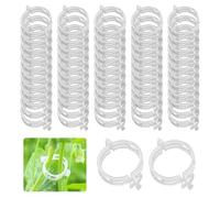 SYEYCW 80 Pezzi Clip di Supporto per Piante da Giardino, Clip per Piante da Giardino in Plastica, Supporto per Pomodoro Verdure di Fissaggio, per Vegetale, Viti, Pomodori, Trasparente