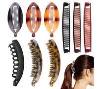 SYEYCW 9 Pezzi Banana Clip, Banana Clip Pettine per Capelli, Pettine per Capelli a Coda di Pesce con Bordo Arrotondato, Graziosi Fermagli, per la Coda di Cavallo o l'Arricciatura, per Donne e Ragazze