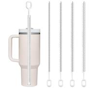 SYEYCW Set di 4 spazzole per la pulizia delle cannucce, strumento di pulizia extra lungo, 6 mm, 8 mm, 10 mm, 12 mm, riutilizzabili, per cannucce, per pulire le fessure e le fessure, per bottiglie