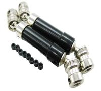 SYFDGDV Parti di aggiornamento RC Compatibile con AXIAL per SCX10 RC Car Upgrade Part 1/10 in Acciaio per Giunto di Trasmissione Universale(Black)