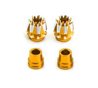 SYFDGDV Parti di aggiornamento RC Compatibile con Flysky per Jumper T18 T16 per Futaba DX6 DX7S DX8 RC Car Upgrade Accessori Parti Terminali in Metallo M3 Stick(Yellow)