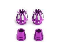 SYFDGDV Parti di aggiornamento RC Compatibile con Flysky per Jumper T18 T16 per Futaba DX6 DX7S DX8 RC Car Upgrade Accessori Parti Terminali in Metallo M3 Stick(Purple)