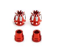 SYFDGDV Parti di aggiornamento RC Compatibile con Flysky per Jumper T18 T16 per Futaba DX6 DX7S DX8 RC Car Upgrade Accessori Parti Terminali in Metallo M3 Stick(Red)