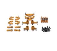 SYFDGDV Parti di aggiornamento RC Compatibile con Wltoys 284131 K969 K979 K989 K999 P929 Kit di Parti Metalliche Braccio di Sospensione Ammortizzatore Blocco Sterzo Accessori Auto RC(Yellow)